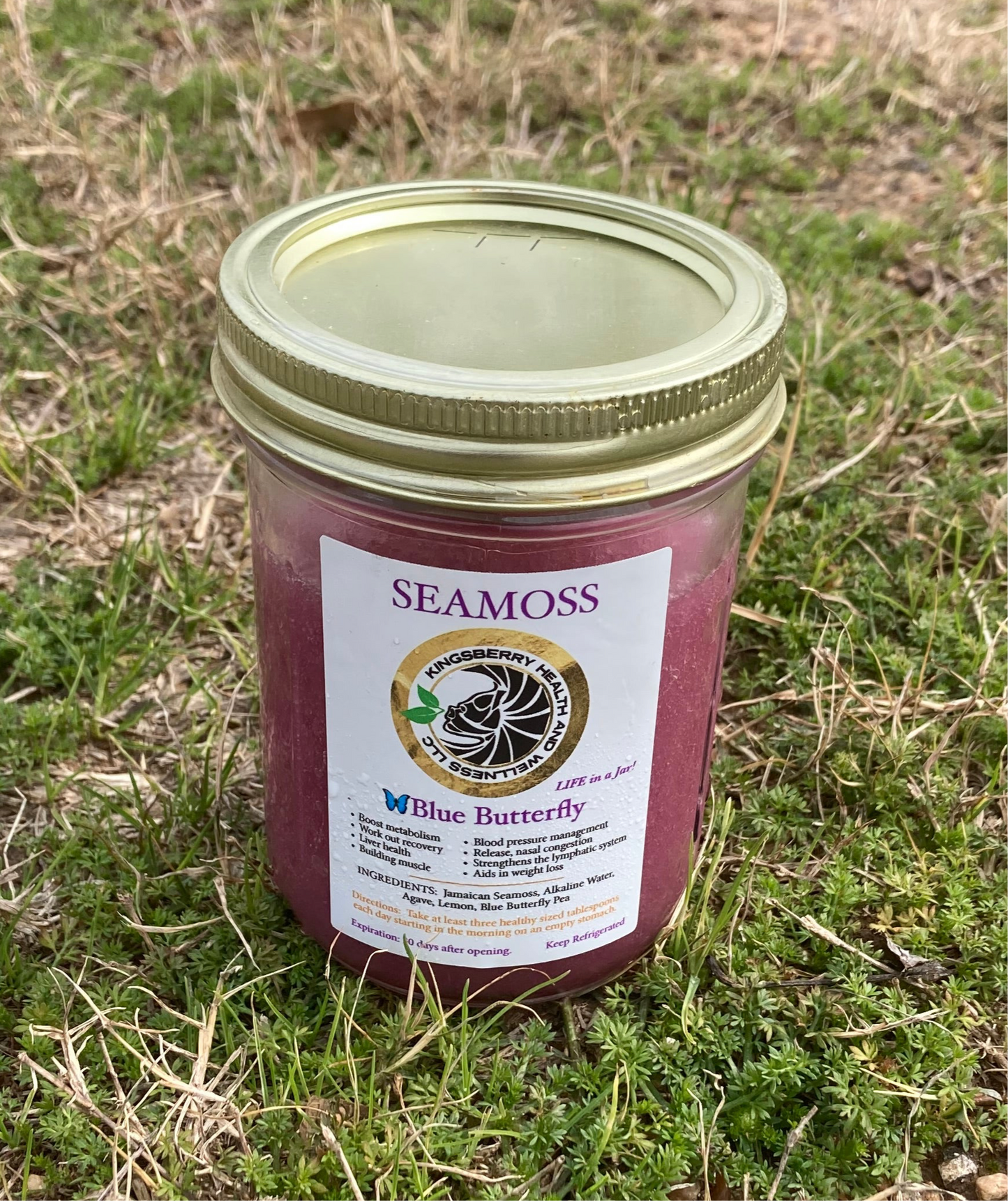 BLUE BUTTERFLY SEAMOSS, deals with overall wellness strengthening the complete digestive phase and rebuilding nerves