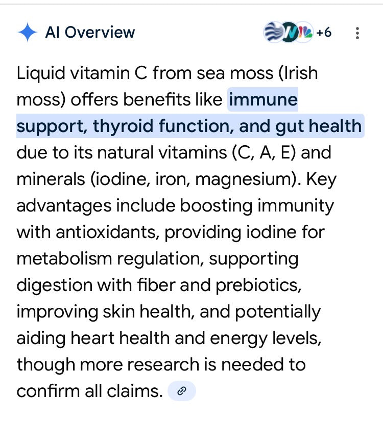 Liquid Vitamin “C” Moss