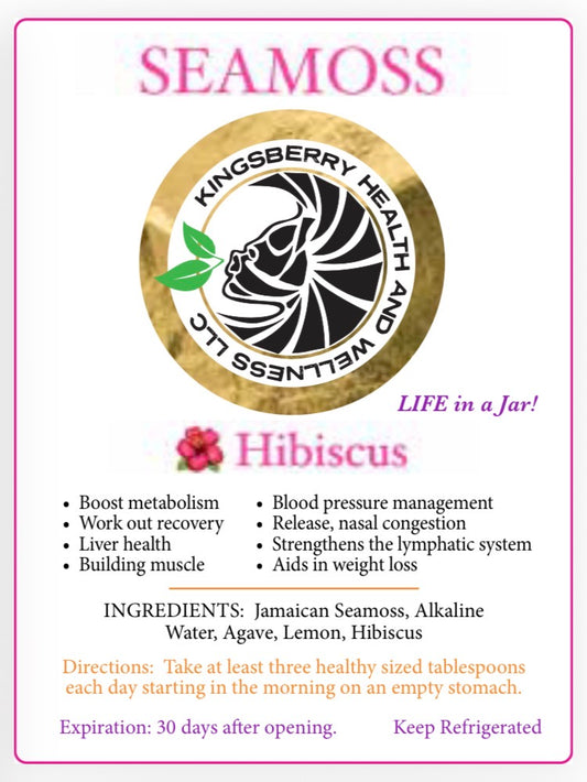 HIBISCUS SEAMOSS,this is perfect for those with low iron, heart ,blood ,and cholesterol issues