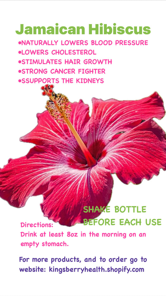 Jamaican HIBISCUS Life Drink (for blood & heart health)